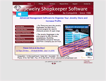 Tablet Screenshot of jewelryshopkeeper.com